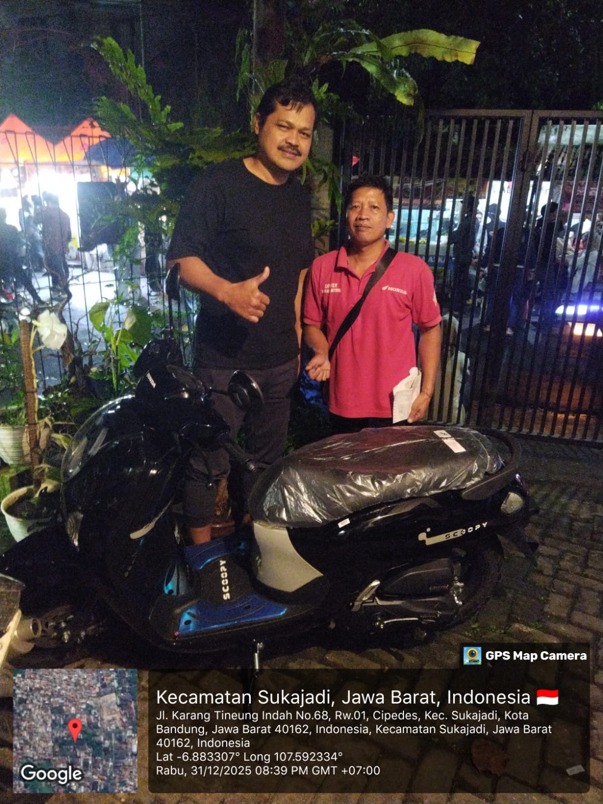 Serah terima unit Honda - nama konsumen