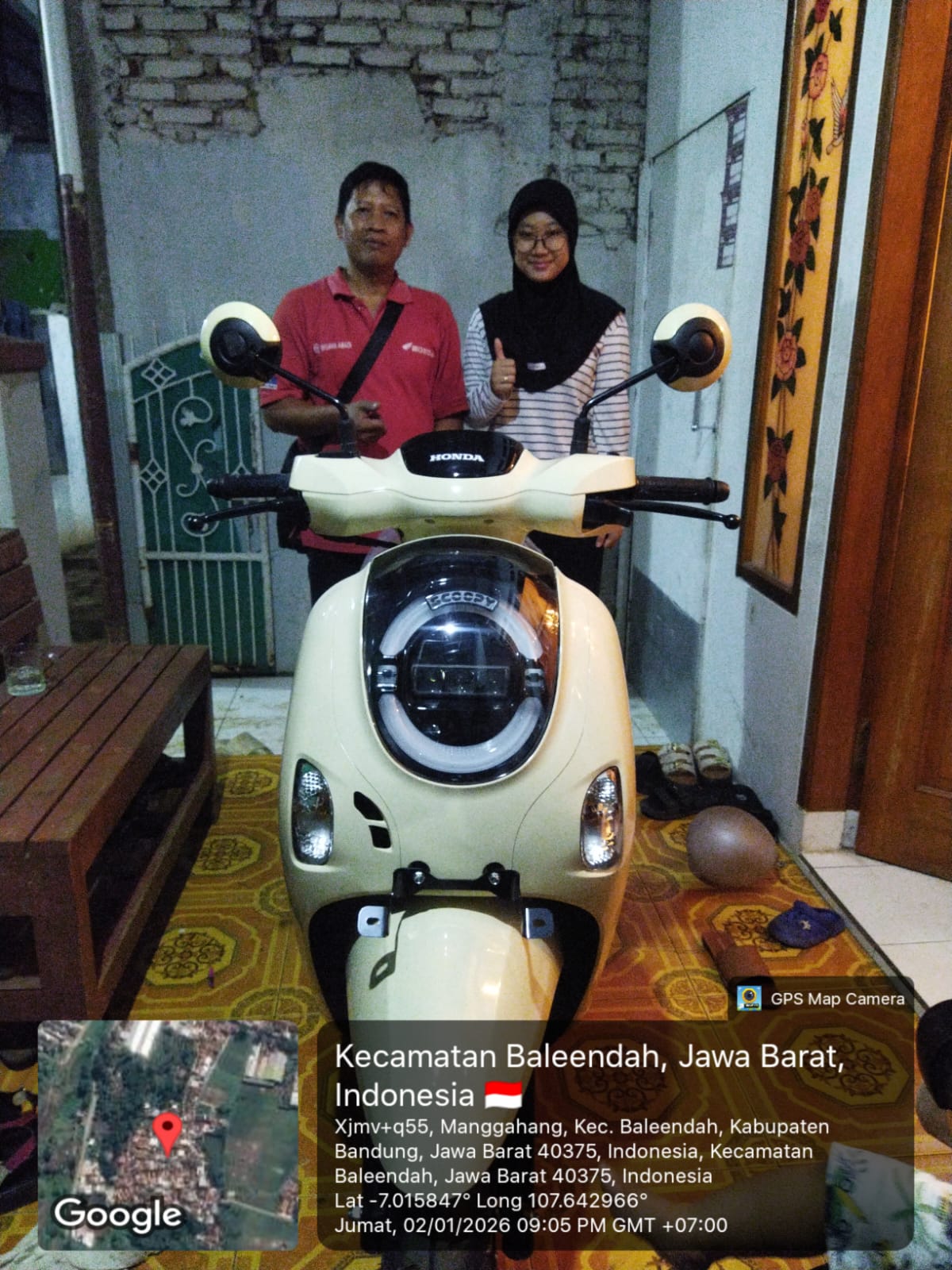Serah terima unit Honda - nama konsumen