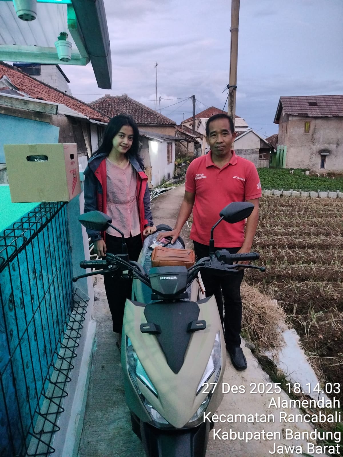 Serah terima unit Honda - nama konsumen