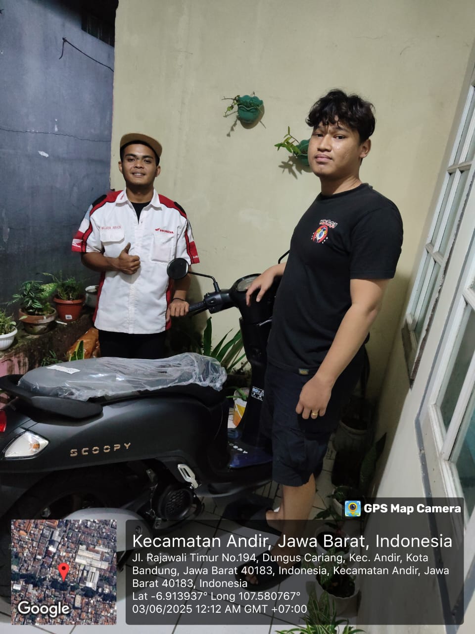 Serah terima unit Honda - nama konsumen