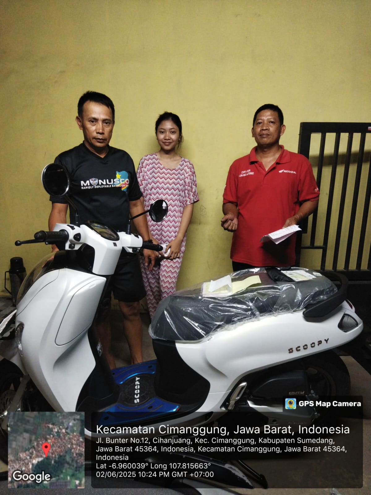 Serah terima unit Honda - nama konsumen