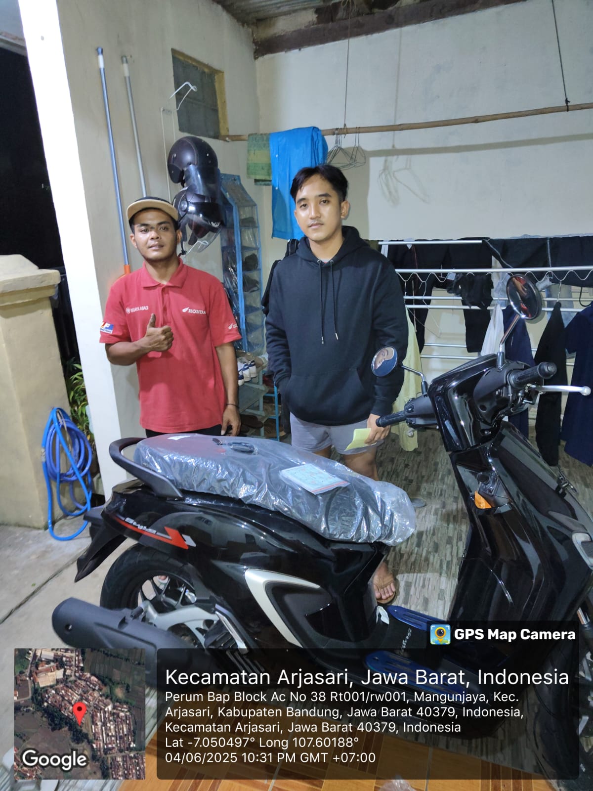 Serah terima unit Honda - nama konsumen