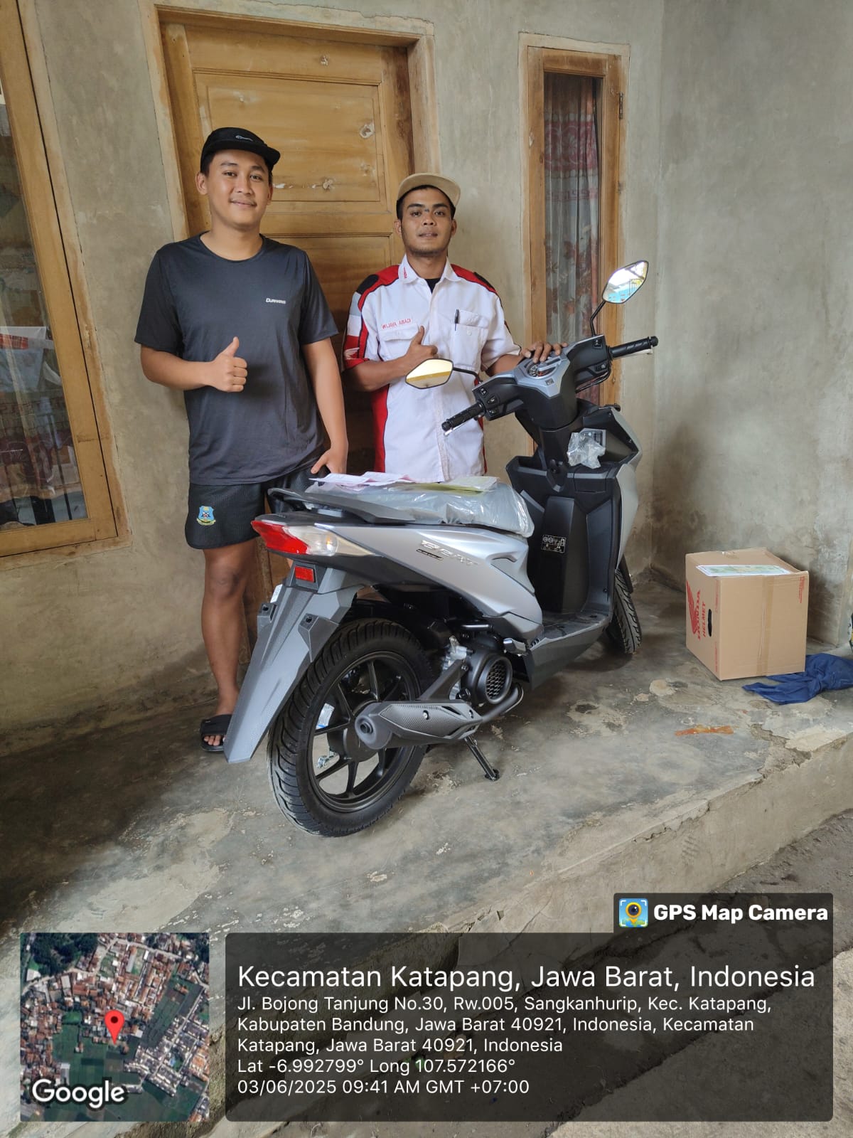 Serah terima unit Honda - nama konsumen