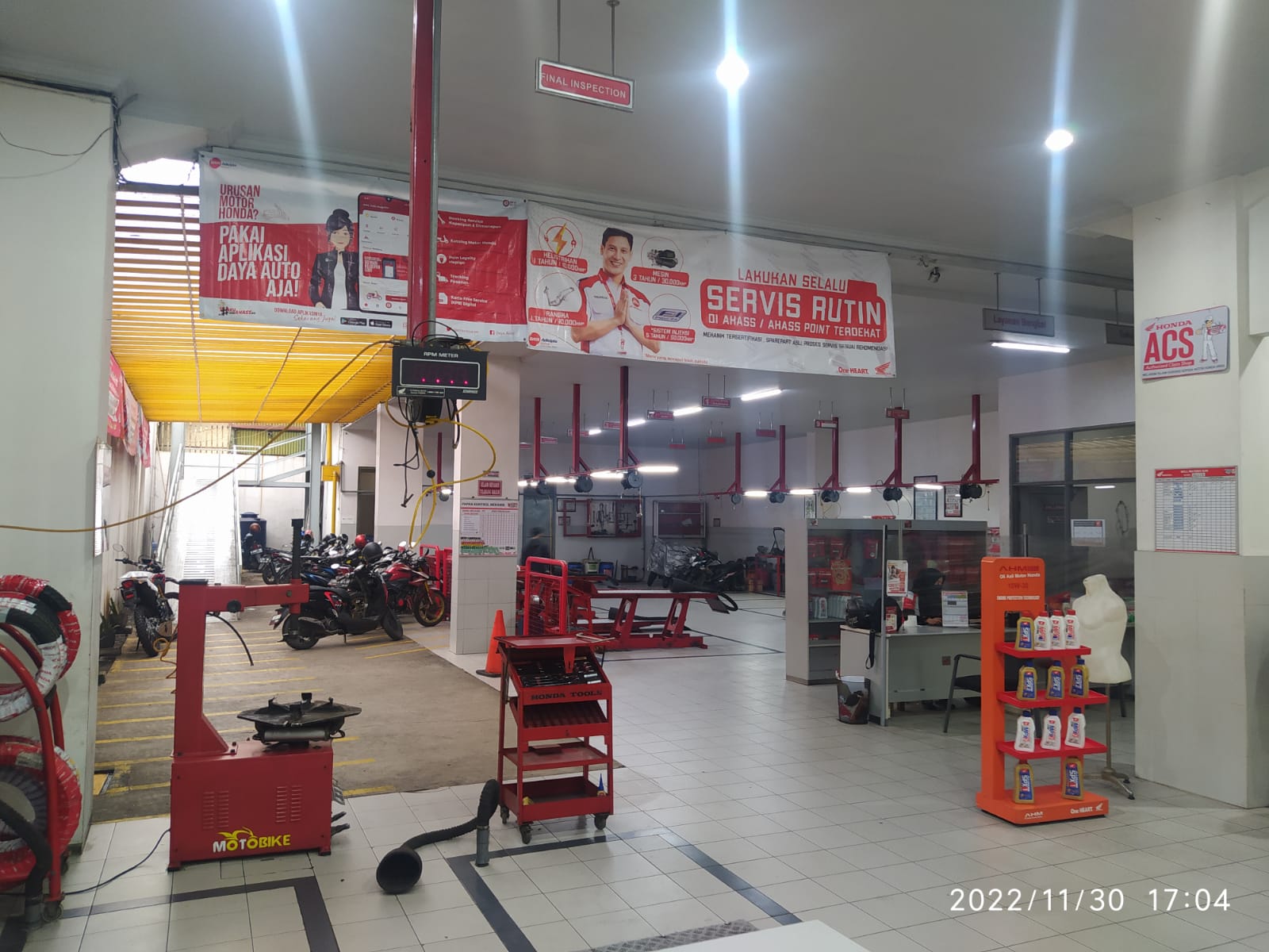 Bengkel AHASS resmi Honda Wijaya Abadi Motorindo